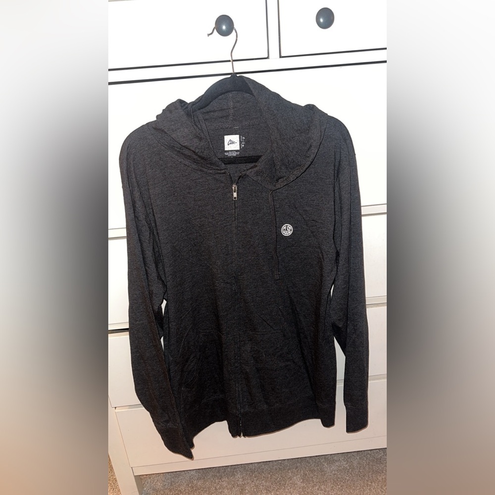 Alternative Dark Gray Zip-Up Hoodie